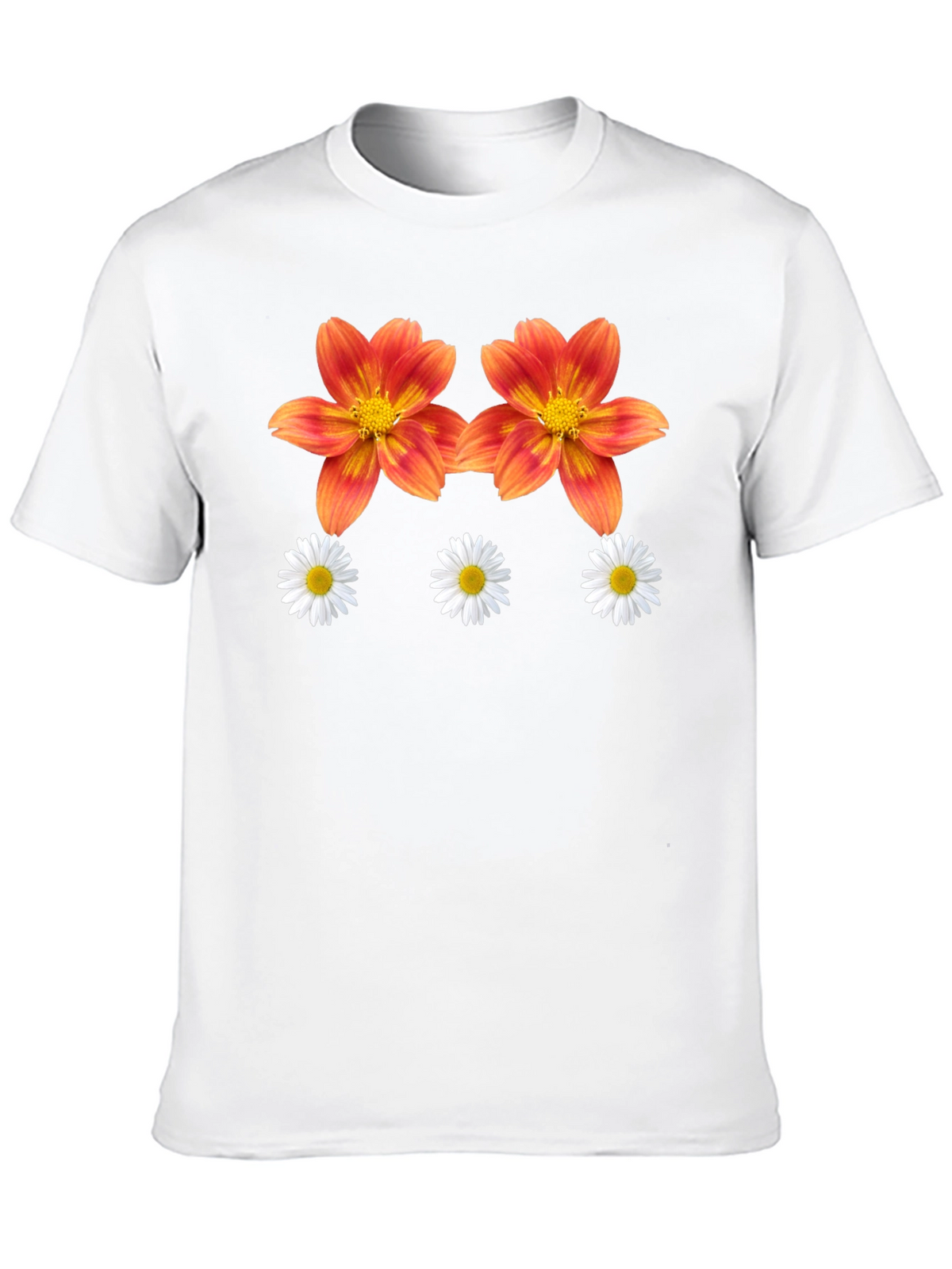 Floral Print Graphic T-Shirt