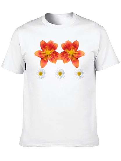 Floral Print Graphic T-Shirt