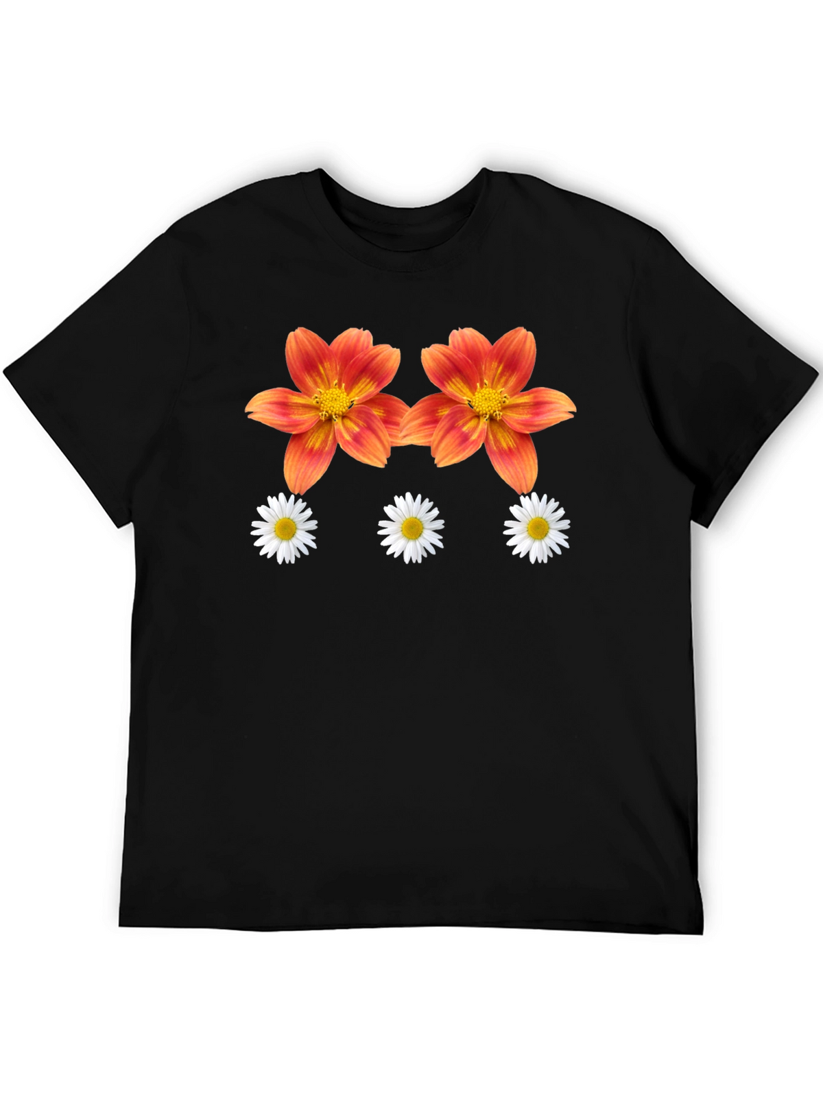 Floral Print Graphic T-Shirt