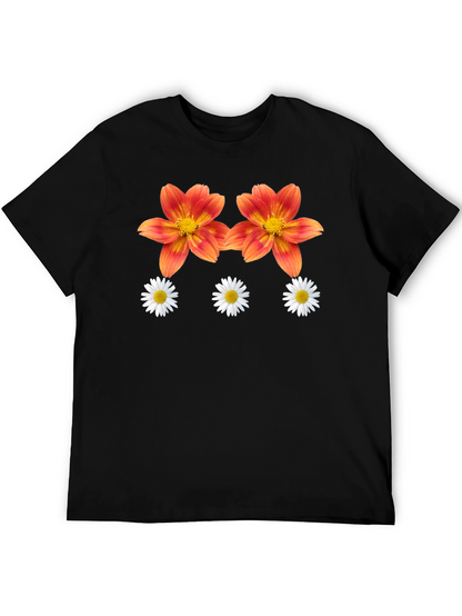 Floral Print Graphic T-Shirt