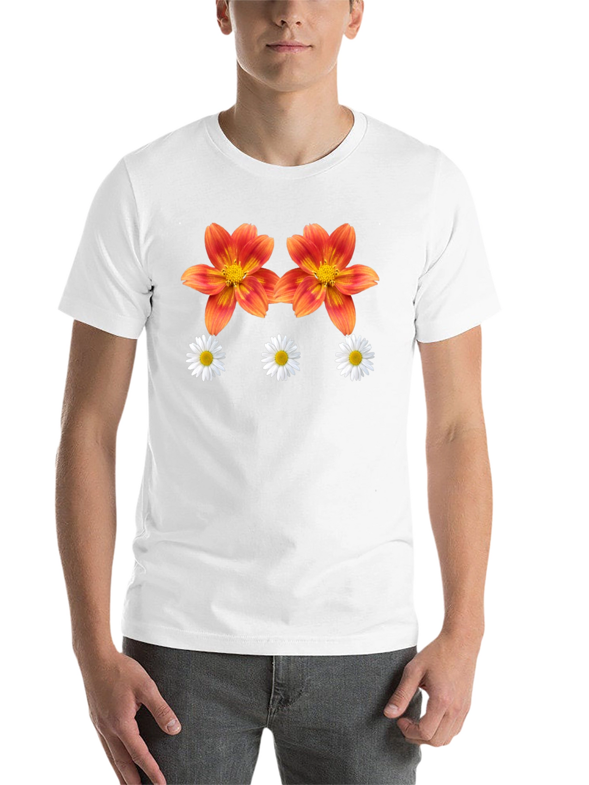 Floral Print Graphic T-Shirt