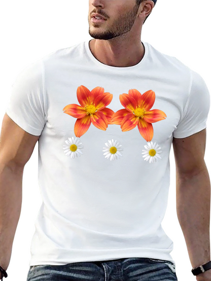 Floral Print Graphic T-Shirt