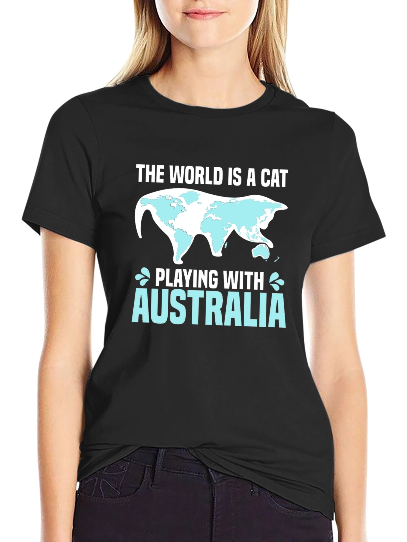 The World is a Cat Australia T-Shirt