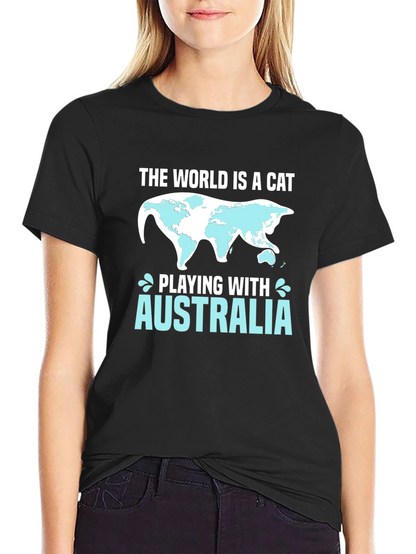 The World is a Cat Australia T-Shirt