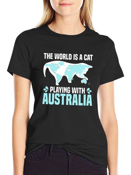 The World is a Cat Australia T-Shirt