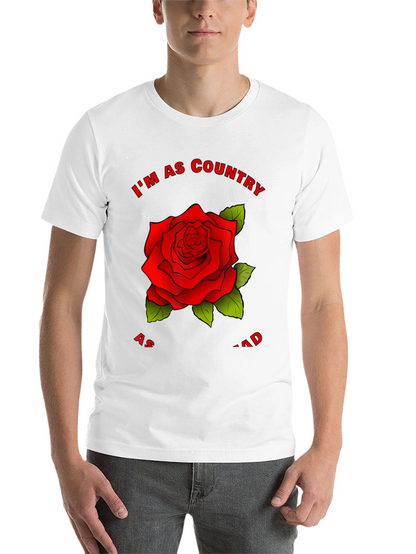 Country Rose Graphic Tee - Stylish Black T-Shirt