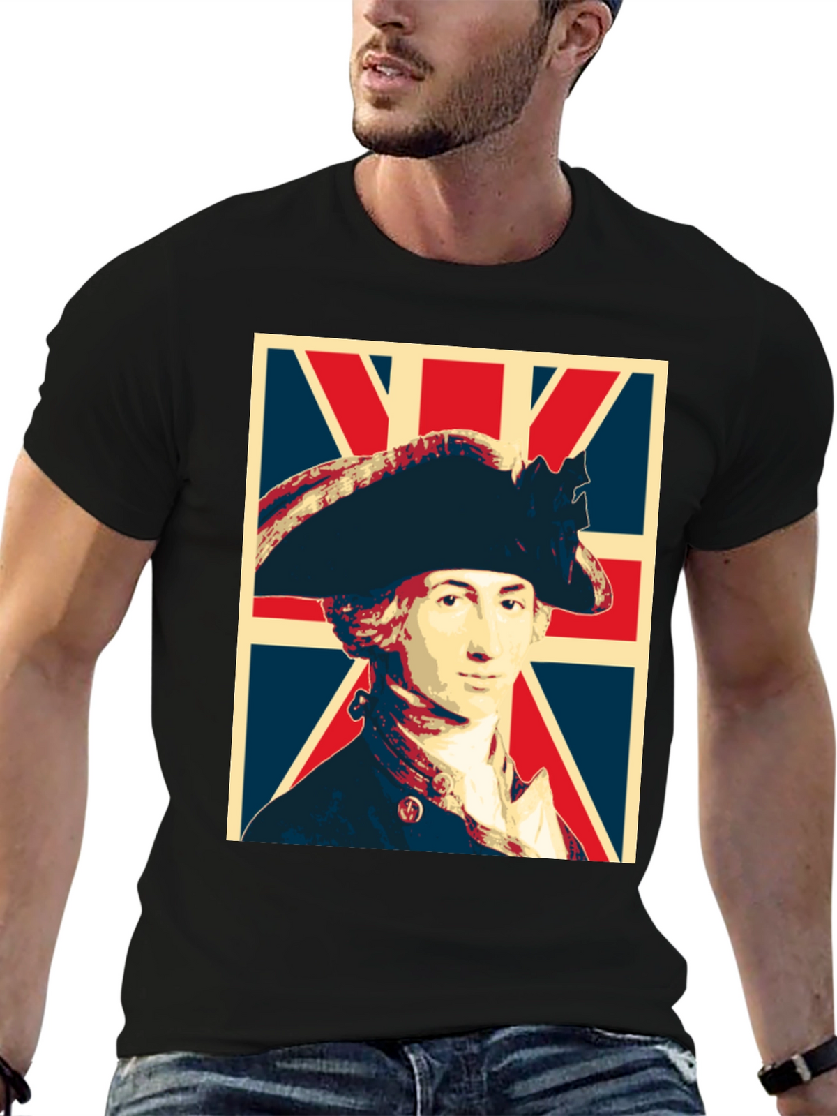 George Washington Union Jack Graphic T-Shirt