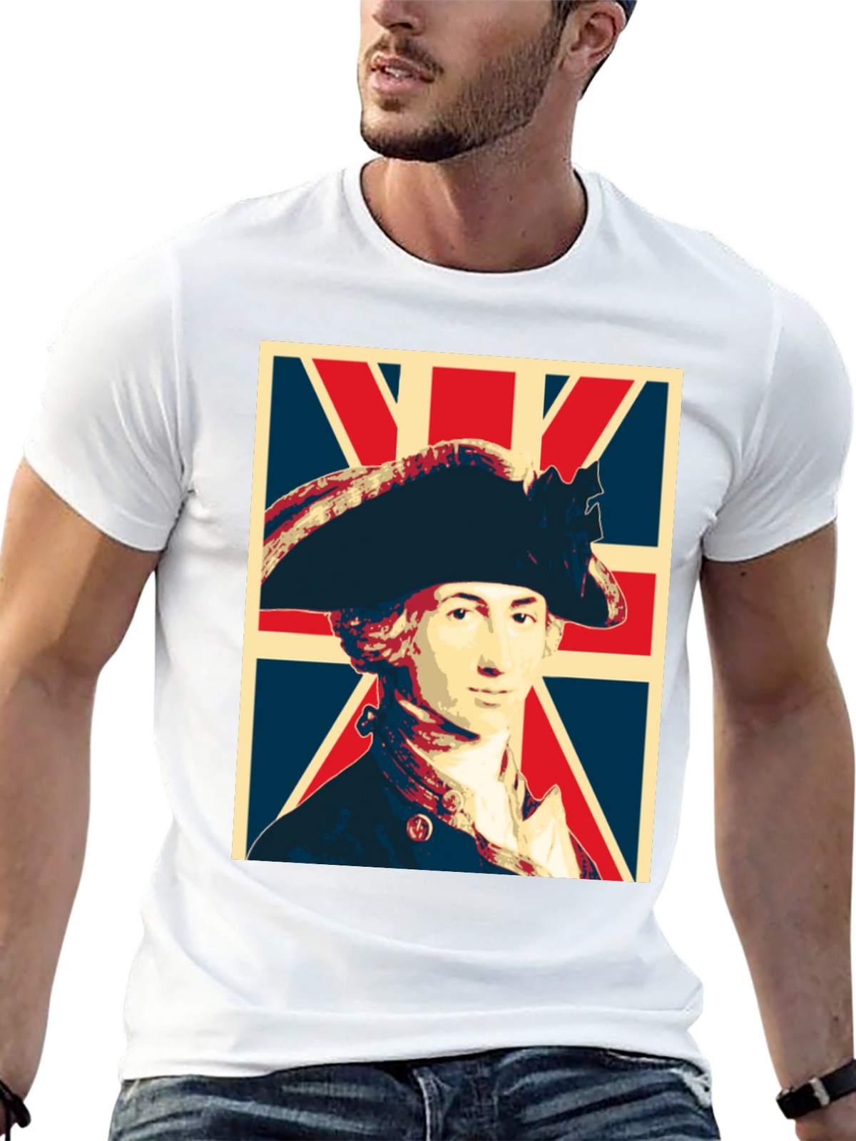George Washington Union Jack Graphic T-Shirt