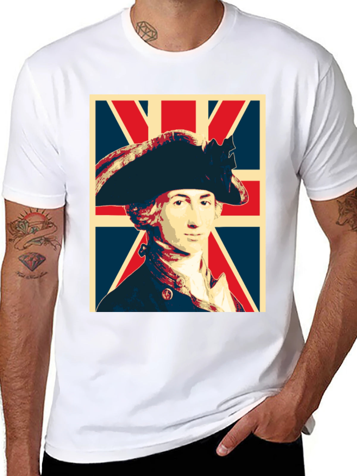 George Washington Union Jack Graphic T-Shirt