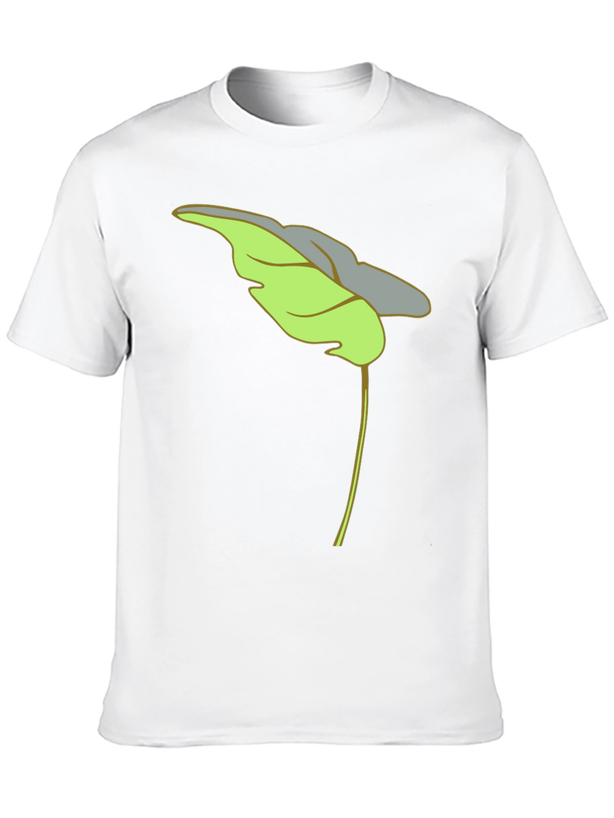 Leaf Graphic Black T-Shirt Casual Wear