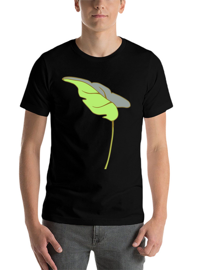Leaf Graphic Black T-Shirt Casual Wear