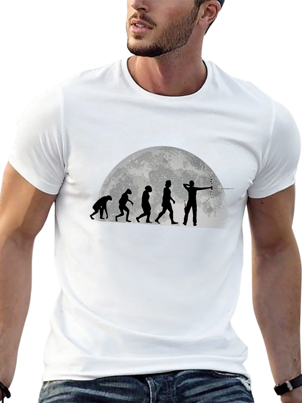 Evolution of Archery Black T-Shirt