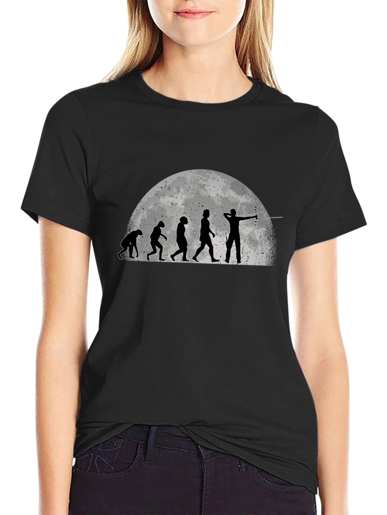 Evolution of Archery Black T-Shirt