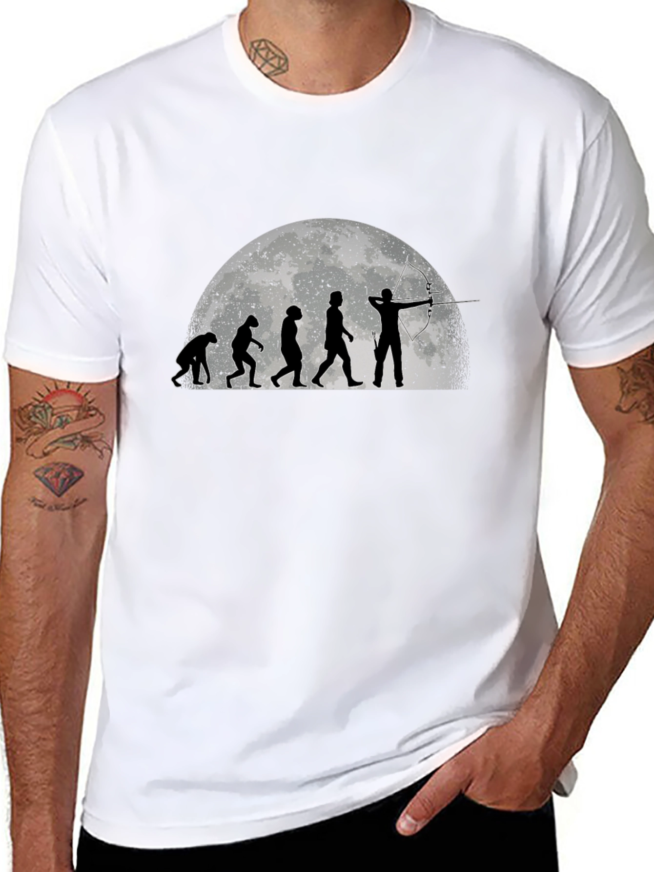 Evolution of Archery Black T-Shirt