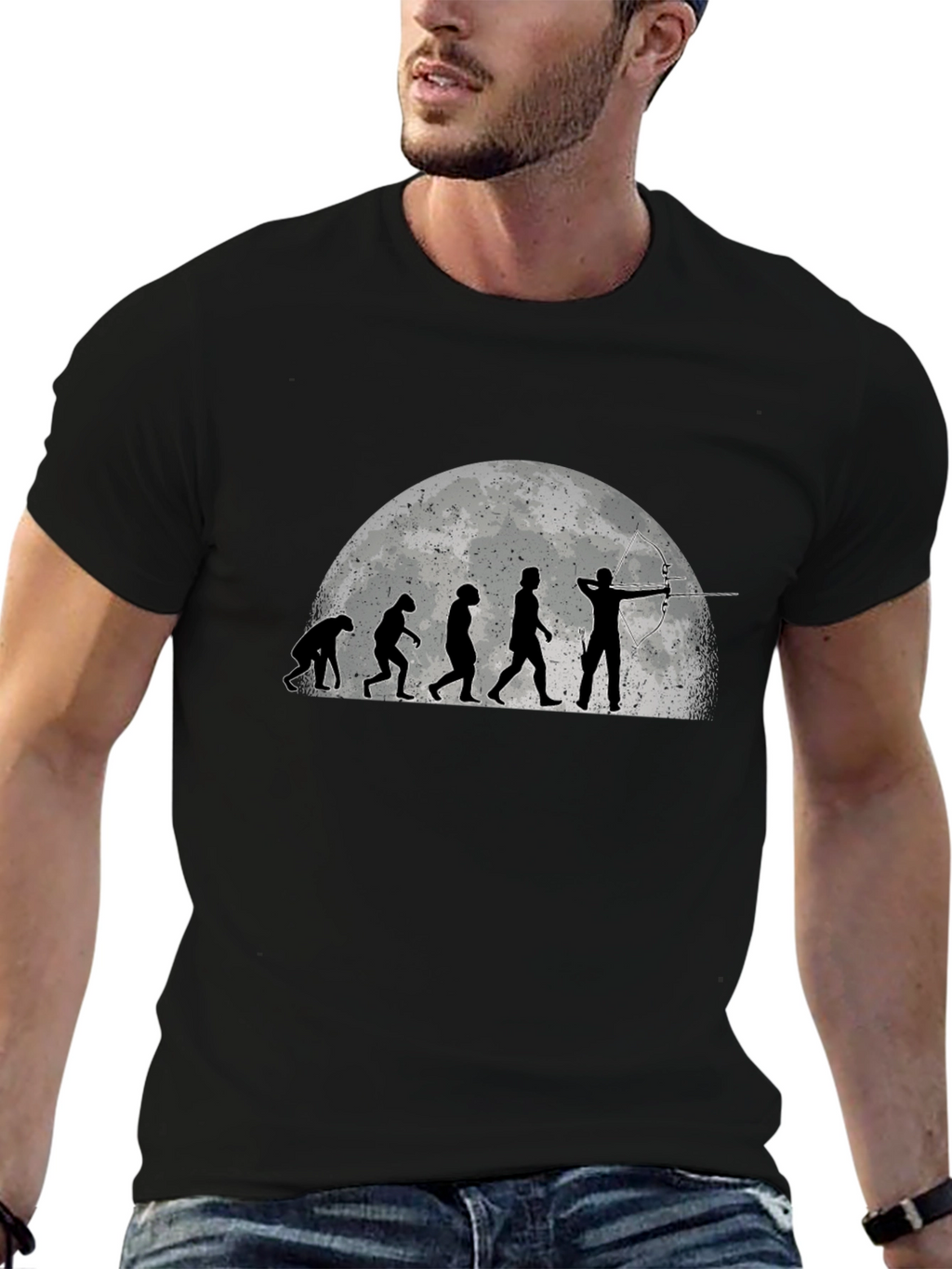 Evolution of Archery Black T-Shirt