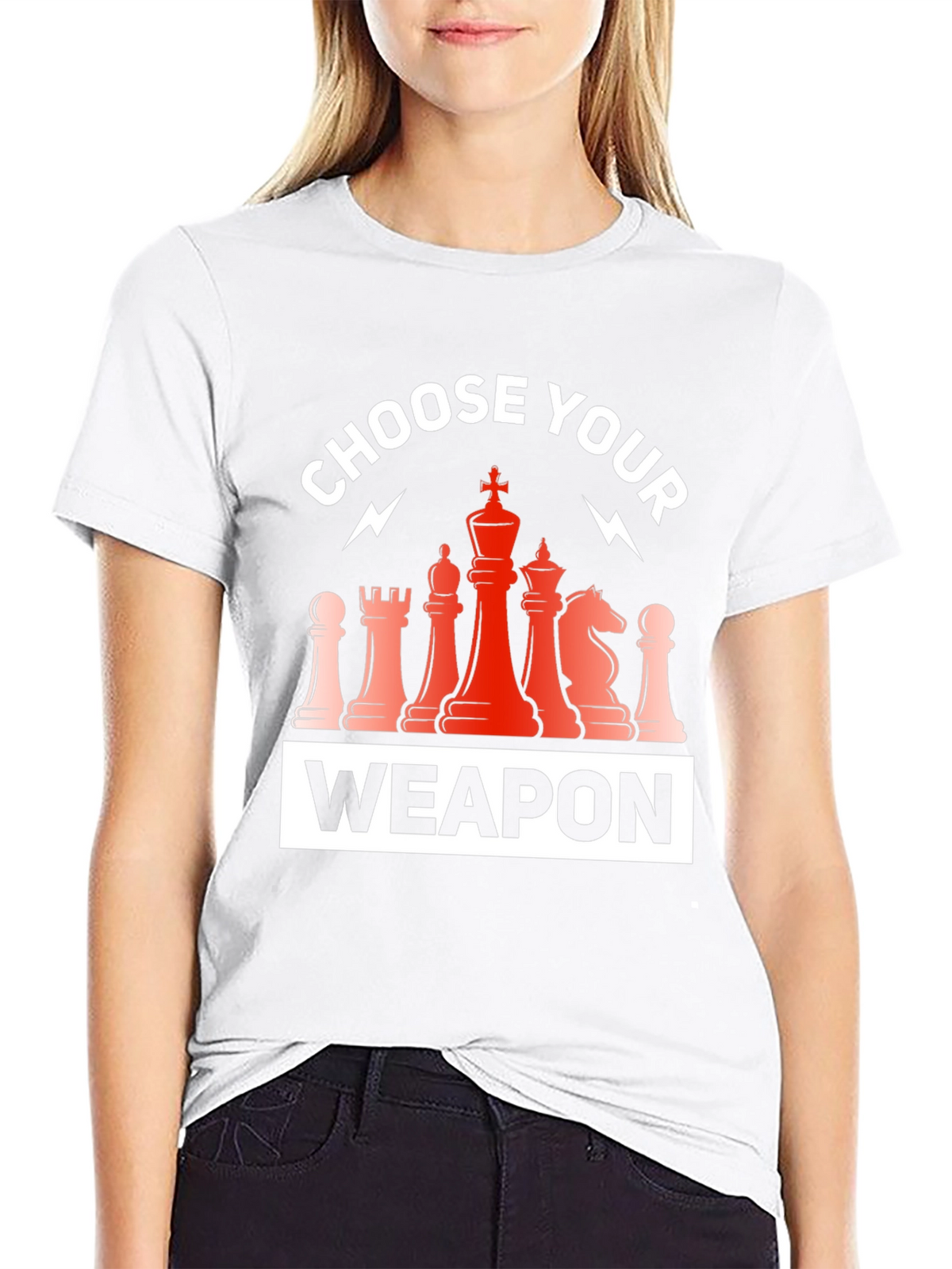 Choose Your Weapon Chess T-Shirt