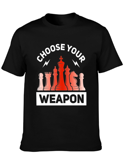 Choose Your Weapon Chess T-Shirt
