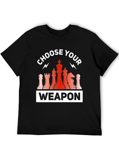 Choose Your Weapon Chess T-Shirt