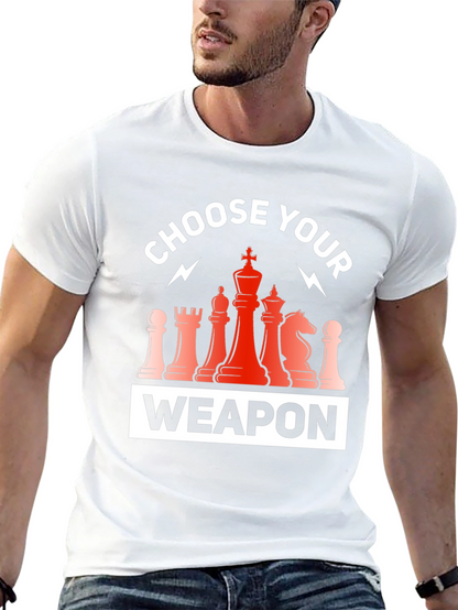 Choose Your Weapon Chess T-Shirt