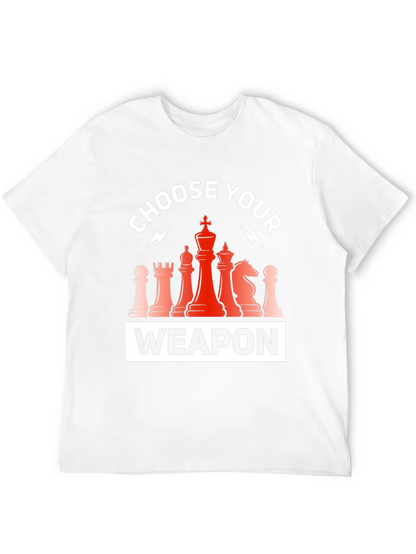 Choose Your Weapon Chess T-Shirt