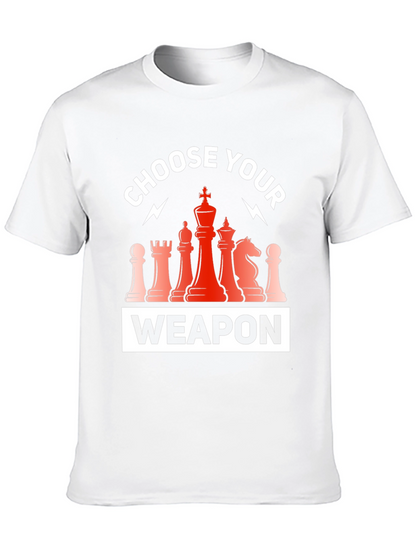 Choose Your Weapon Chess T-Shirt