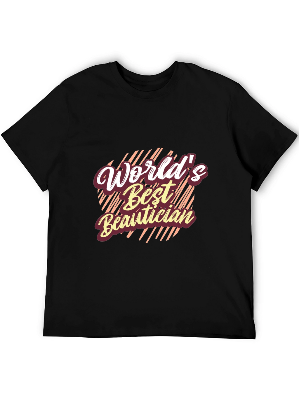 Worlds Best Beautician Black T-Shirt