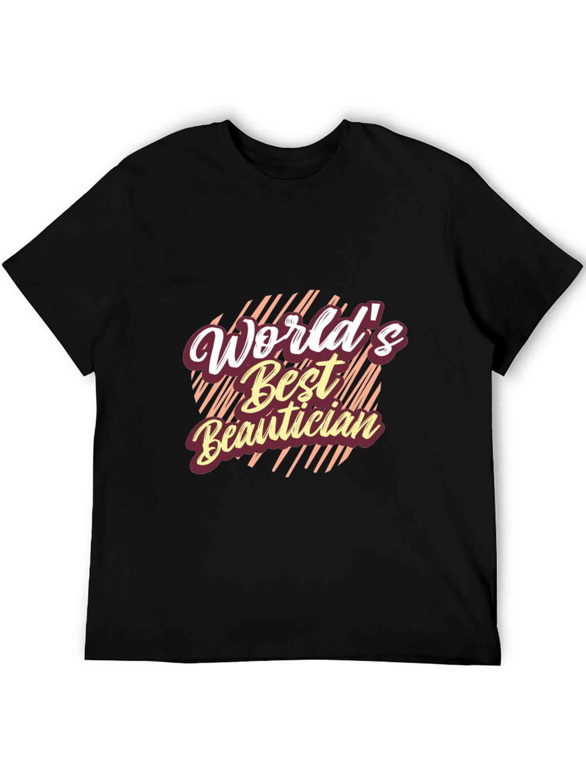 Worlds Best Beautician Black T-Shirt