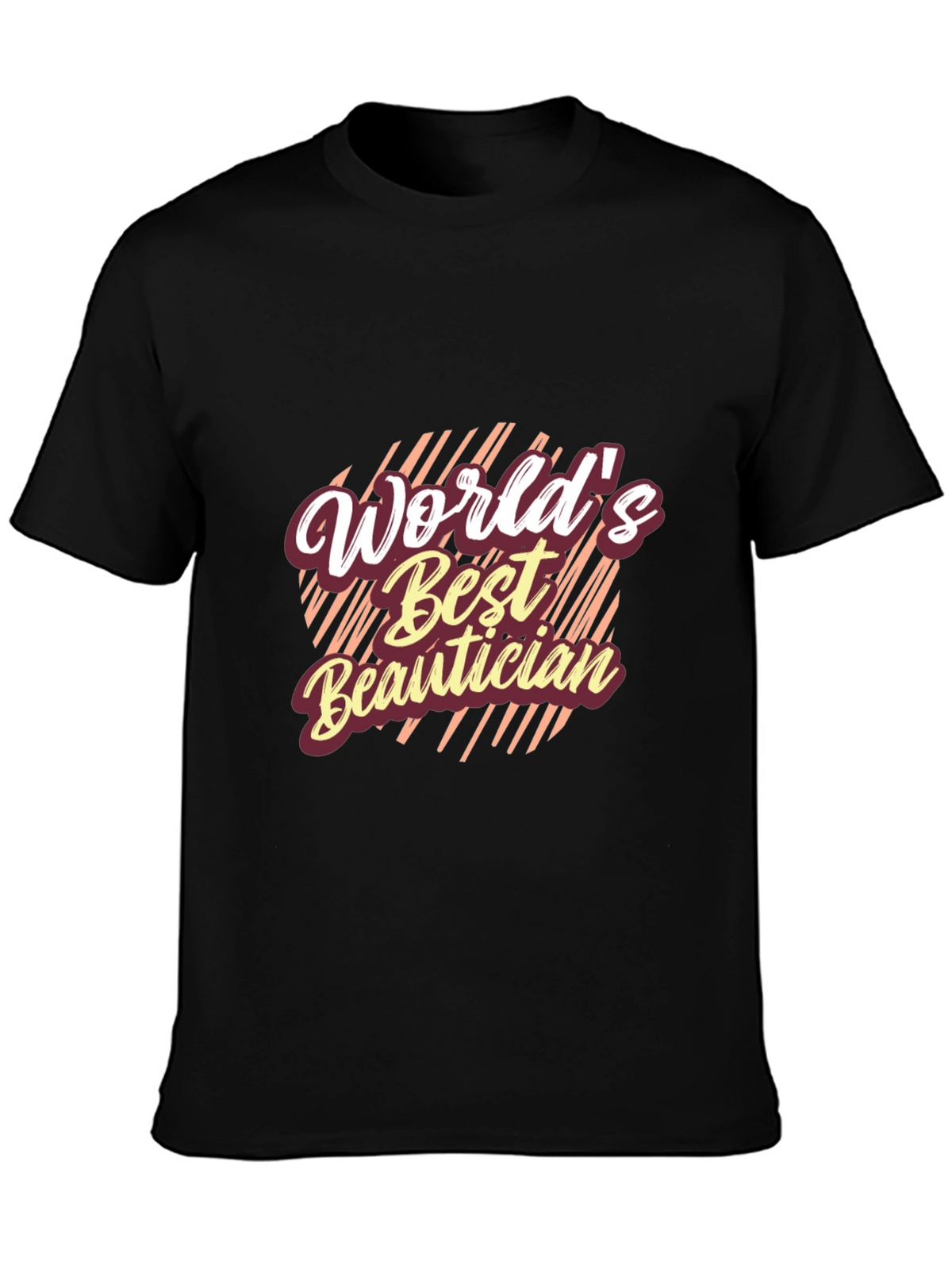 Worlds Best Beautician Black T-Shirt