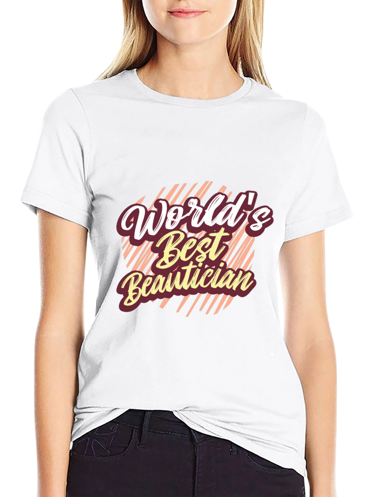 Worlds Best Beautician Black T-Shirt