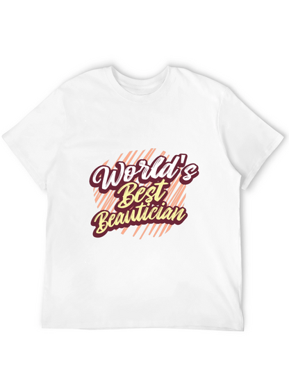 Worlds Best Beautician Black T-Shirt