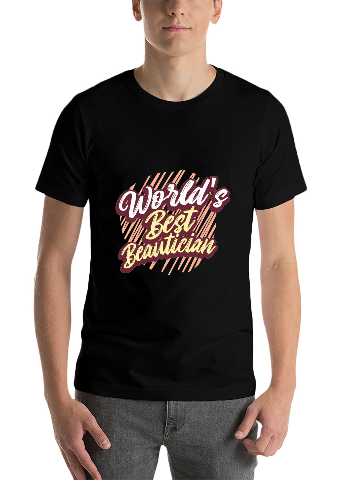 Worlds Best Beautician Black T-Shirt