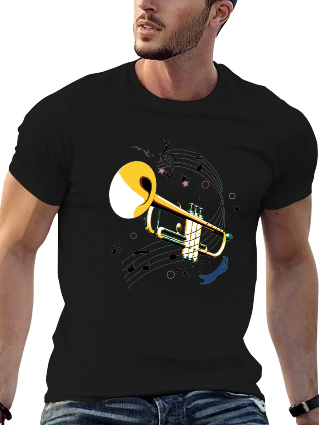 Trumpet Music T-Shirt - Stylish Design