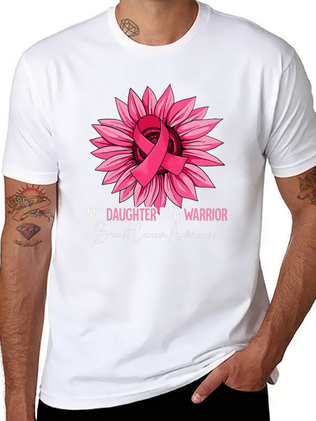 Breast Cancer Awareness Sunflower Warrior T-Shirt
