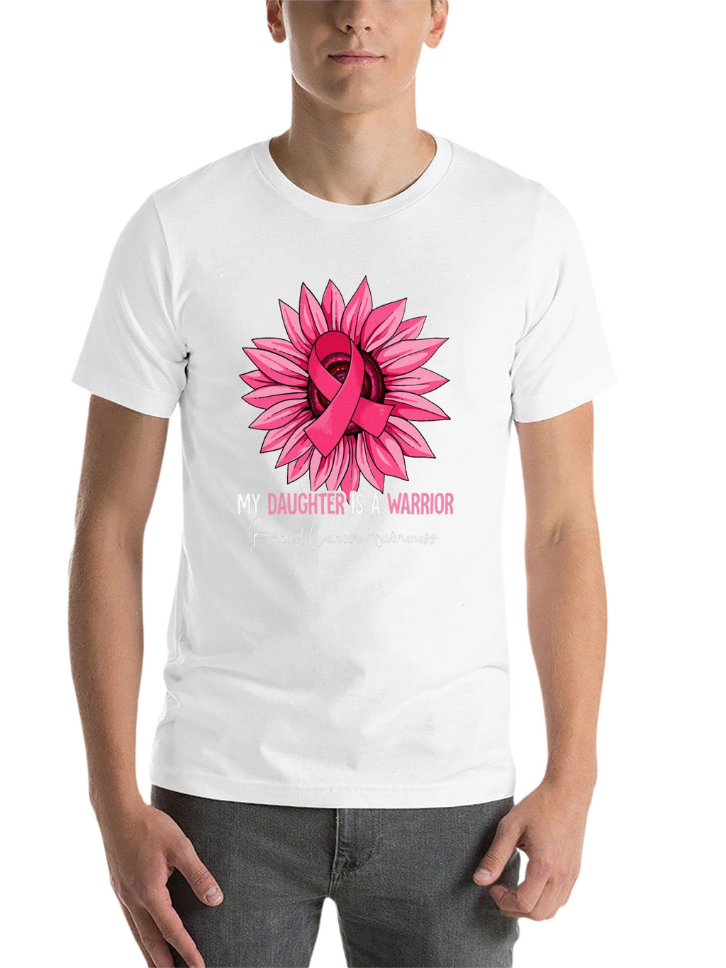 Breast Cancer Awareness Sunflower Warrior T-Shirt