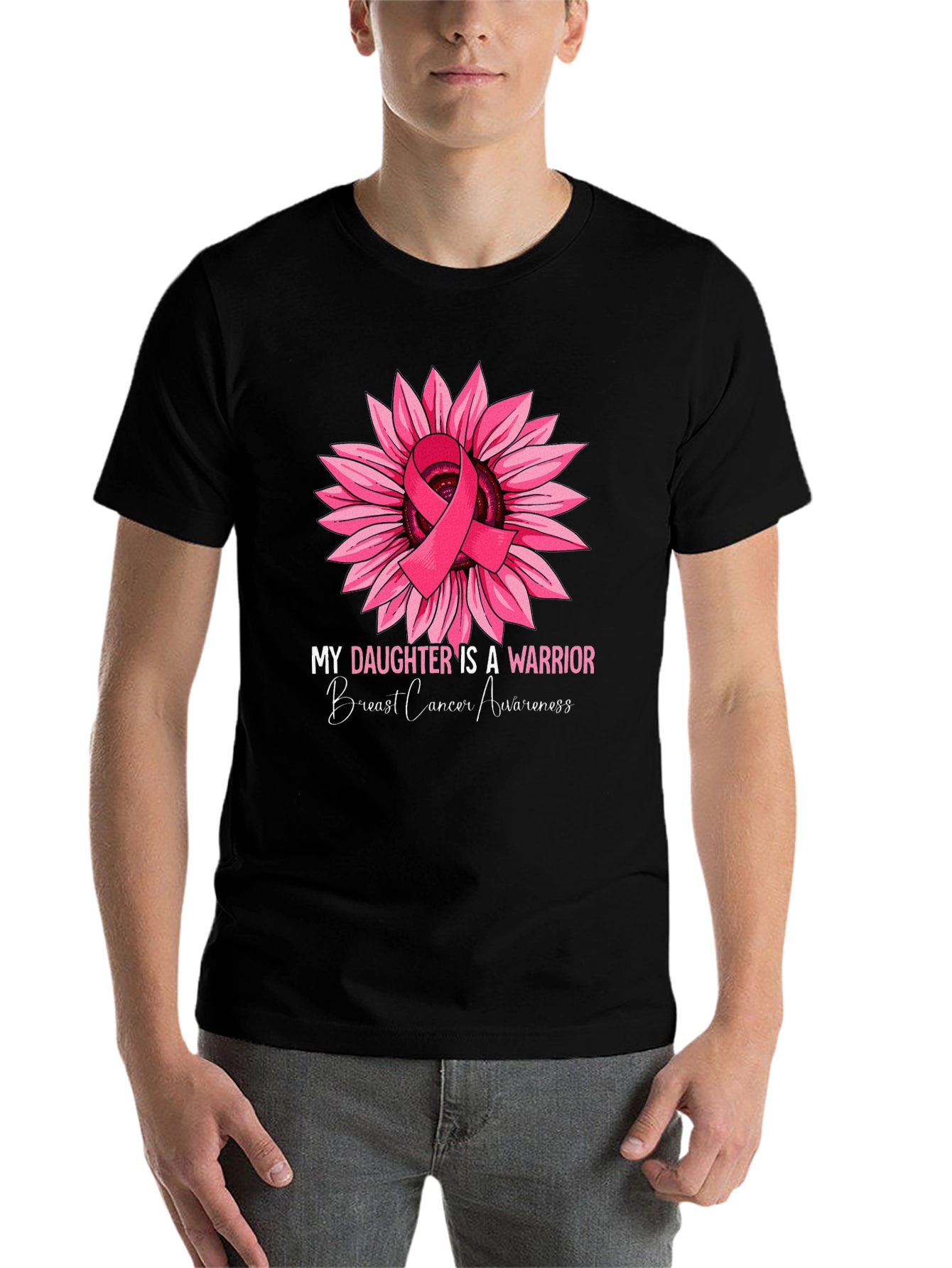 Breast Cancer Awareness Sunflower Warrior T-Shirt