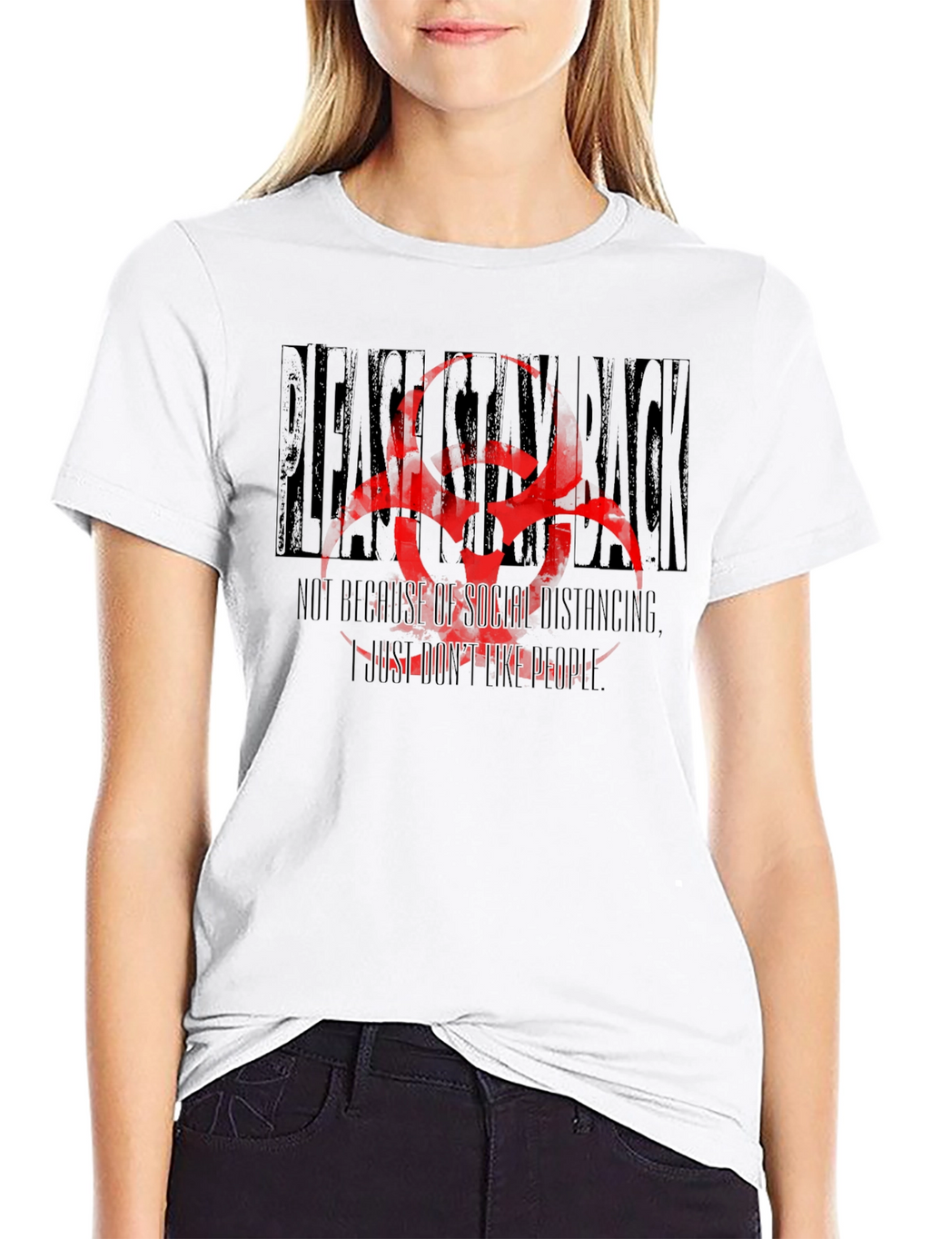 Stay Back T-Shirt - Social Distancing Humor Tee