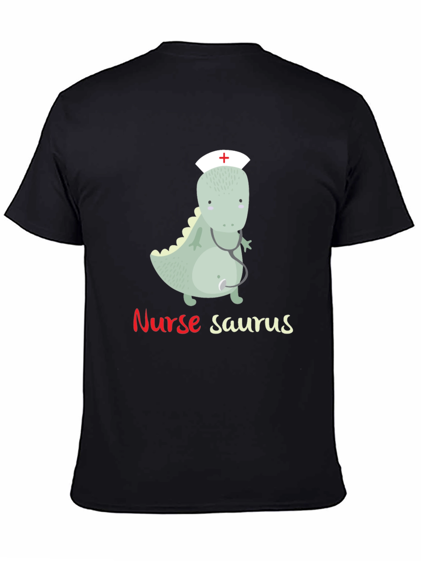 Nurse Saurus T-Shirt - Funny Dinosaur Graphic Tee