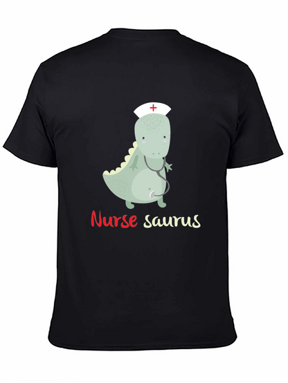 Nurse Saurus T-Shirt - Funny Dinosaur Graphic Tee