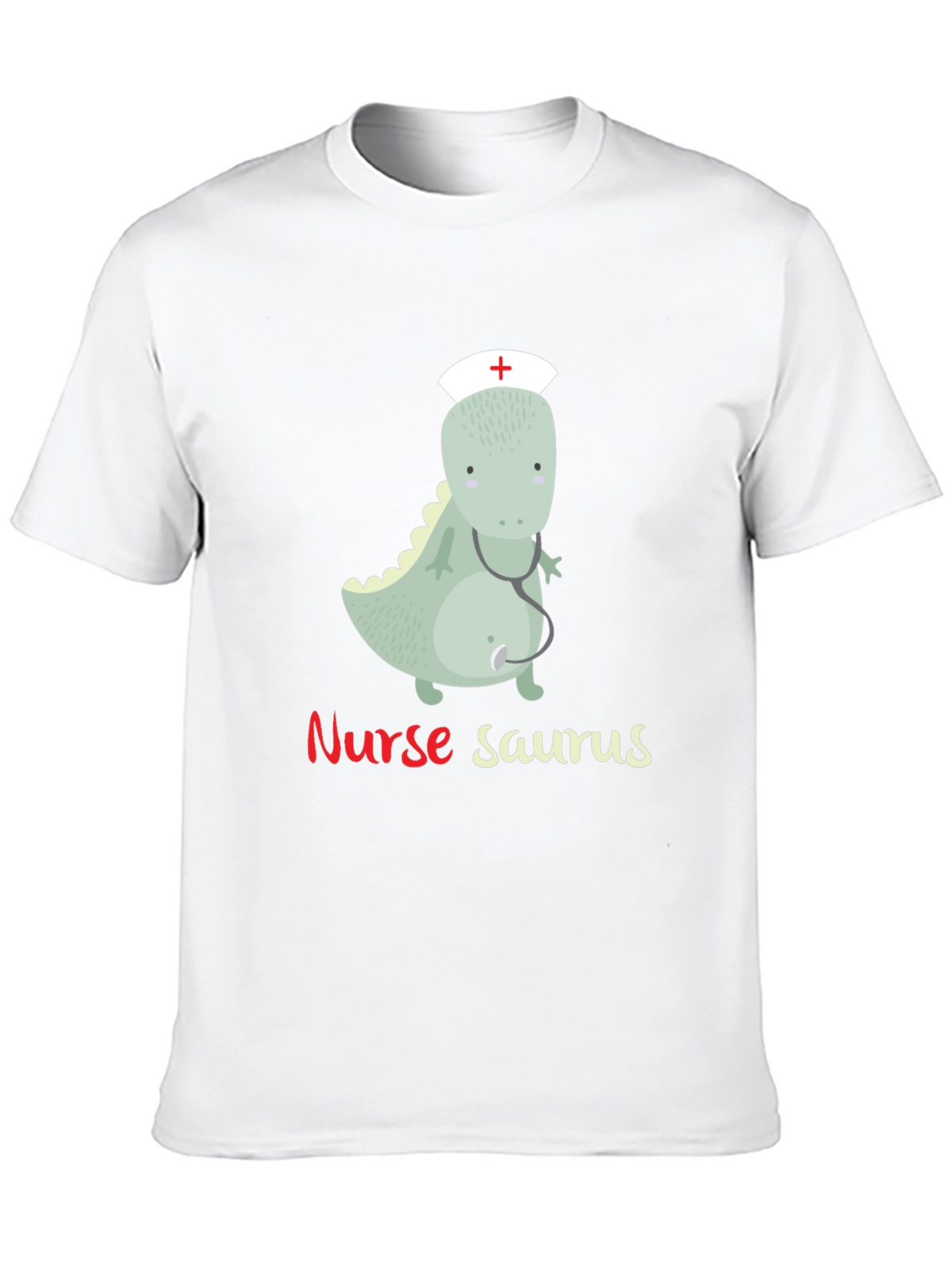 Nurse Saurus T-Shirt - Funny Dinosaur Graphic Tee