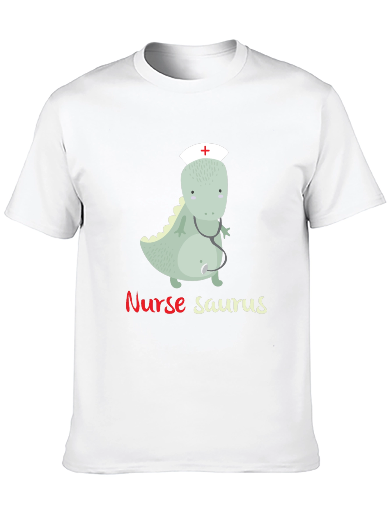 Nurse Saurus T-Shirt - Funny Dinosaur Graphic Tee