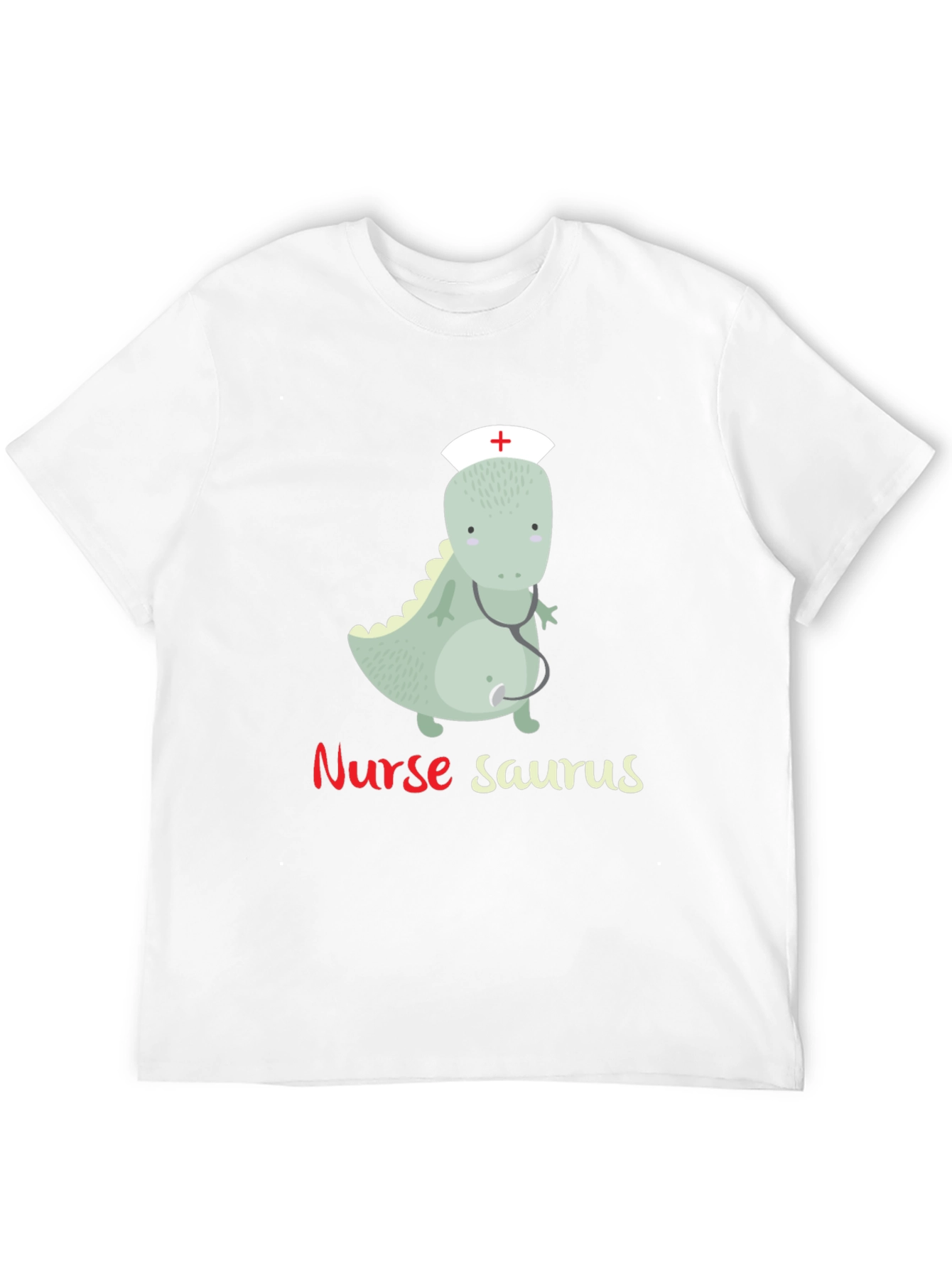 Nurse Saurus T-Shirt - Funny Dinosaur Graphic Tee
