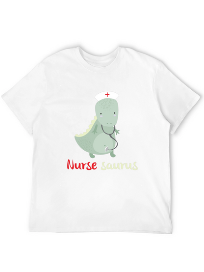 Nurse Saurus T-Shirt - Funny Dinosaur Graphic Tee