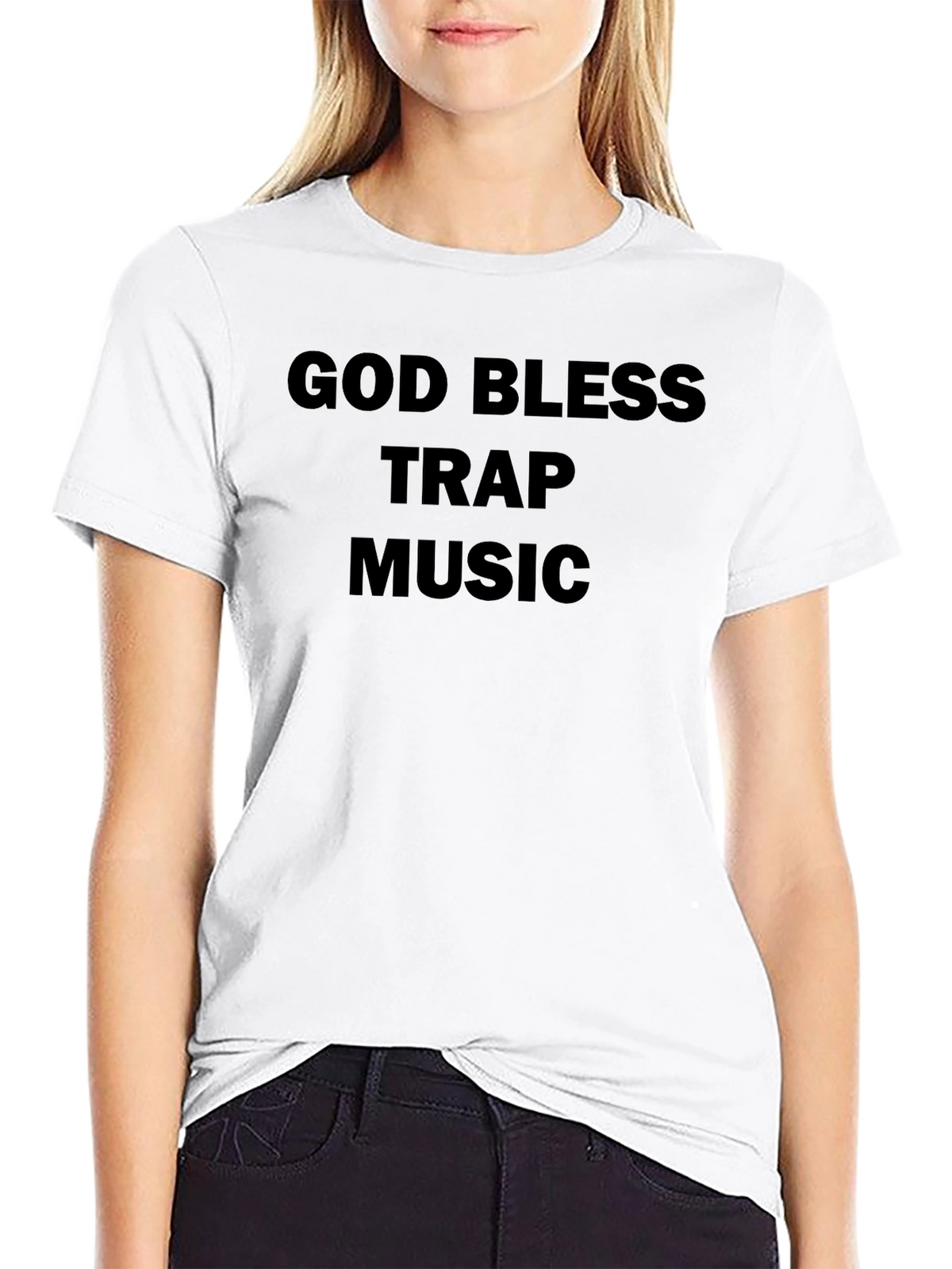 God Bless Trap Music Black T-Shirt