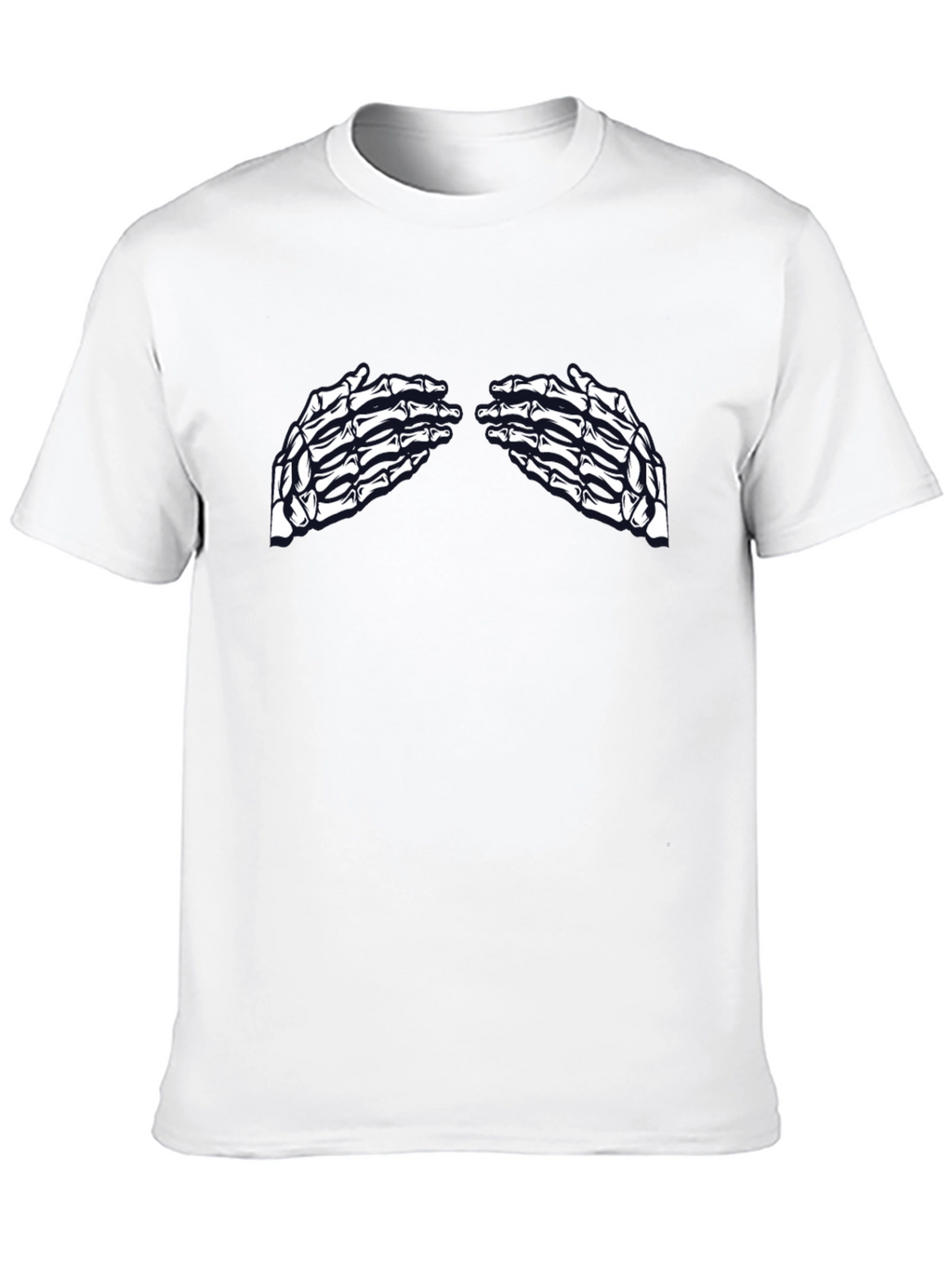Skeleton Hands Graphic Tee - Unisex Black T-Shirt