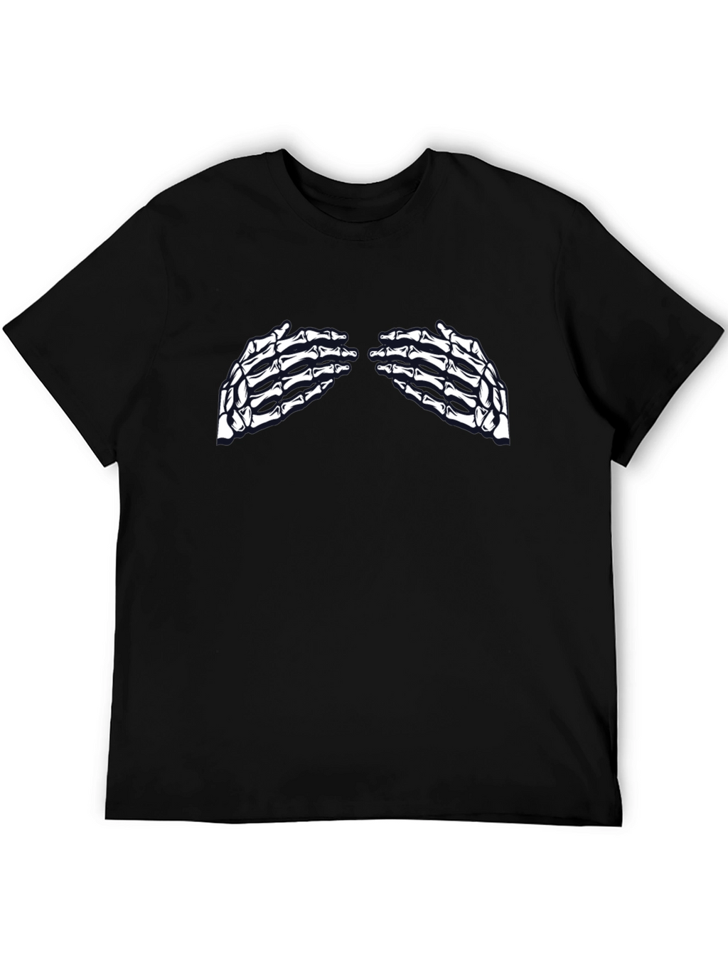 Skeleton Hands Graphic Tee - Unisex Black T-Shirt
