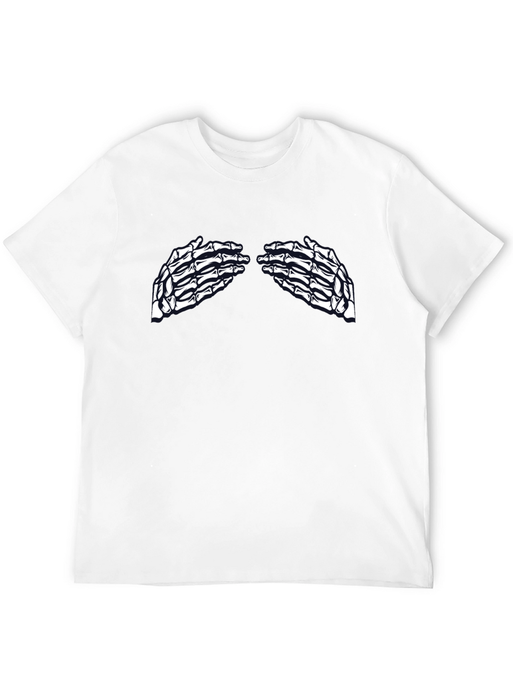 Skeleton Hands Graphic Tee - Unisex Black T-Shirt