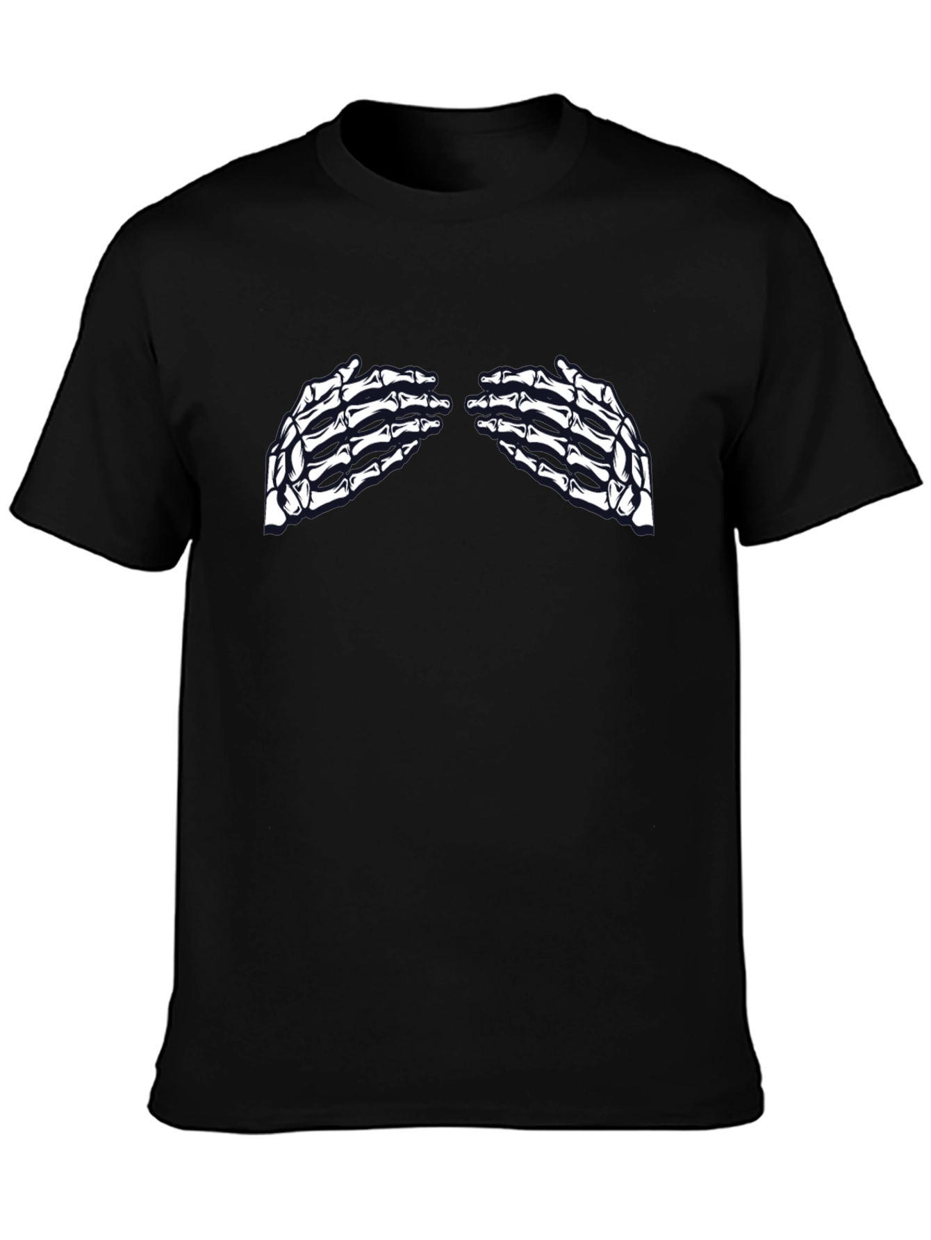 Skeleton Hands Graphic Tee - Unisex Black T-Shirt