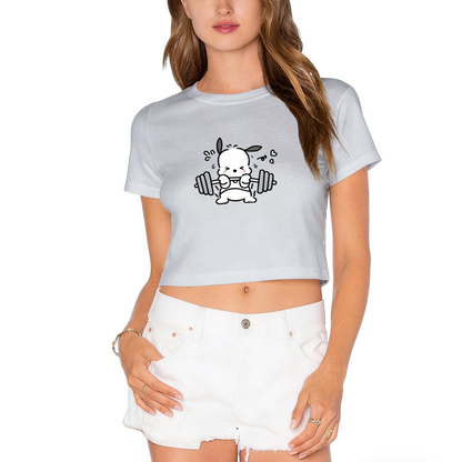 Teacup Cinnamoroll Sweet Lime?Green Crop Top