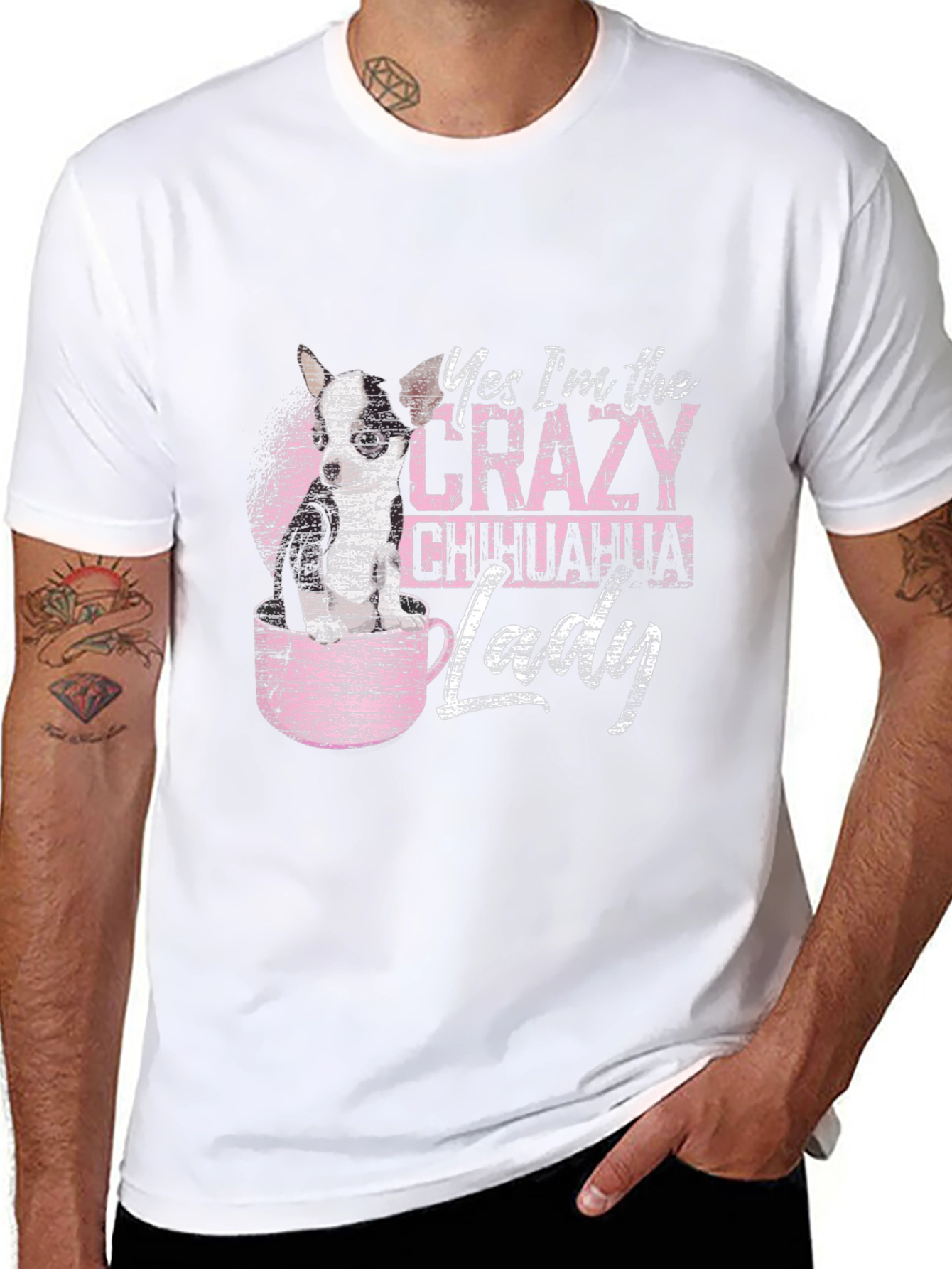 Crazy Chihuahua Lady Graphic Tee