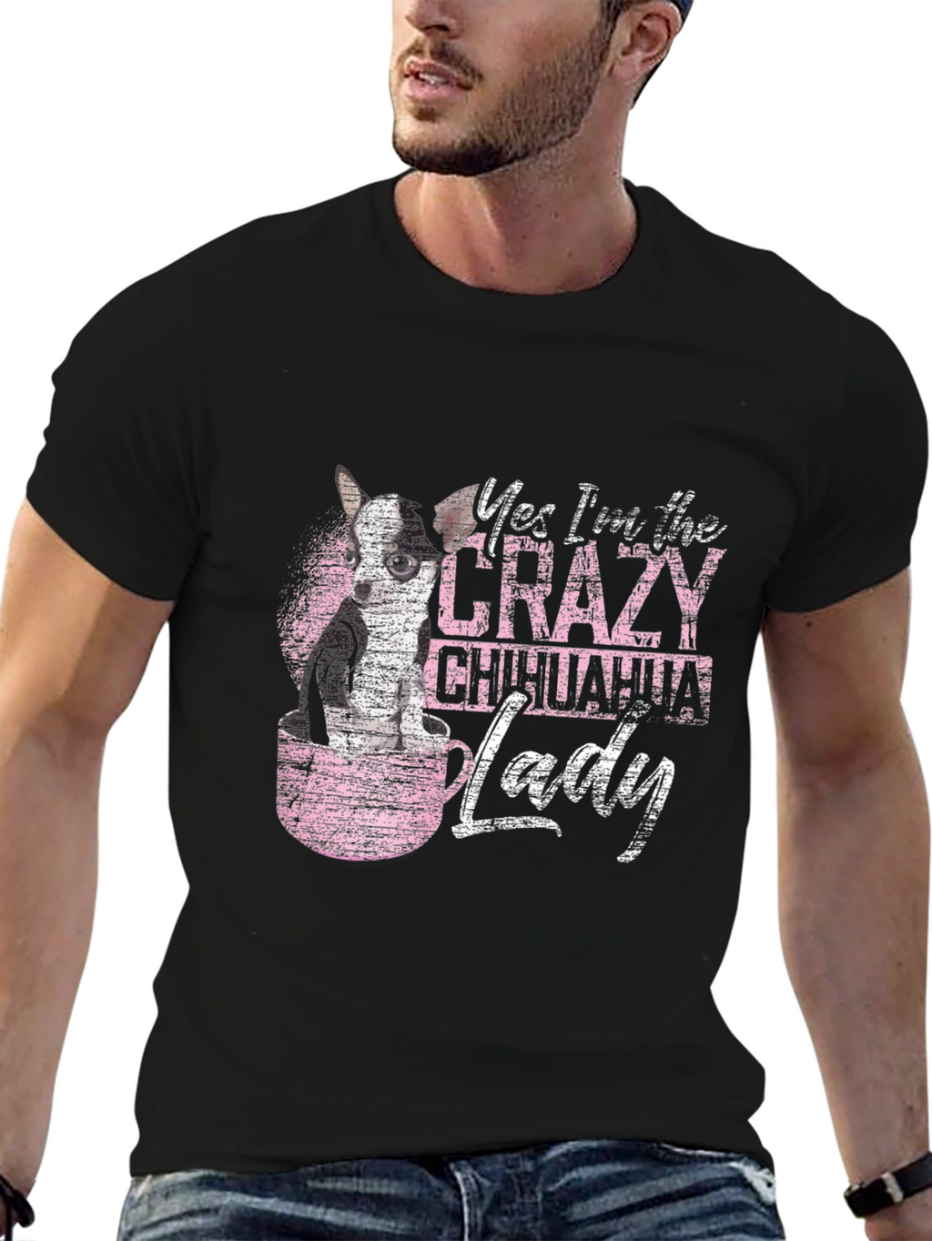 Crazy Chihuahua Lady Graphic Tee
